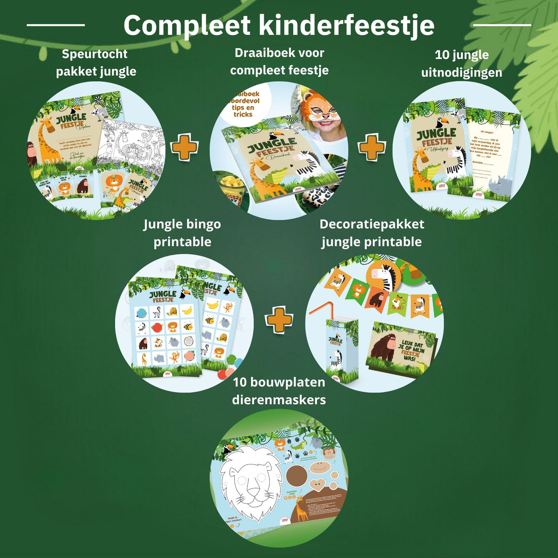 Jungle kinderfeestje (4-9 jaar)